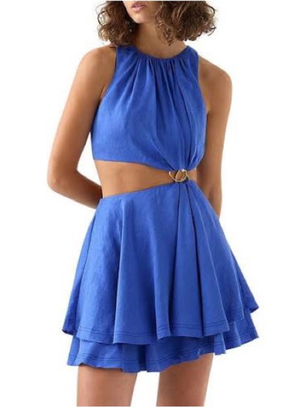 AJE Holt Cut Out Ring Mini Dress - NWT, size AUS 16